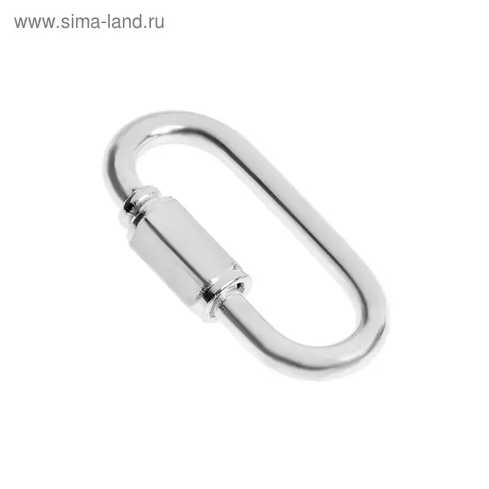 Карабин винтовой ТУНДРА krep, М3.5, оцинкованный, 1 шт. Карабин винтовой ТУНДРА krep, М3.5, оцинкованный, 1 шт.