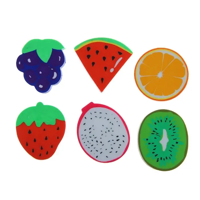 Ластик фигурный &laquo;Фрукты&raquo;, МИКС (штрихкод на штуке)