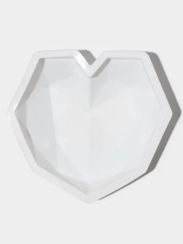 Форма для муссовых десертов и выпечки KONFINETTA &laquo;Геометрия любви&raquo;, силикон, 21.5&times;20&times;6 см, белая