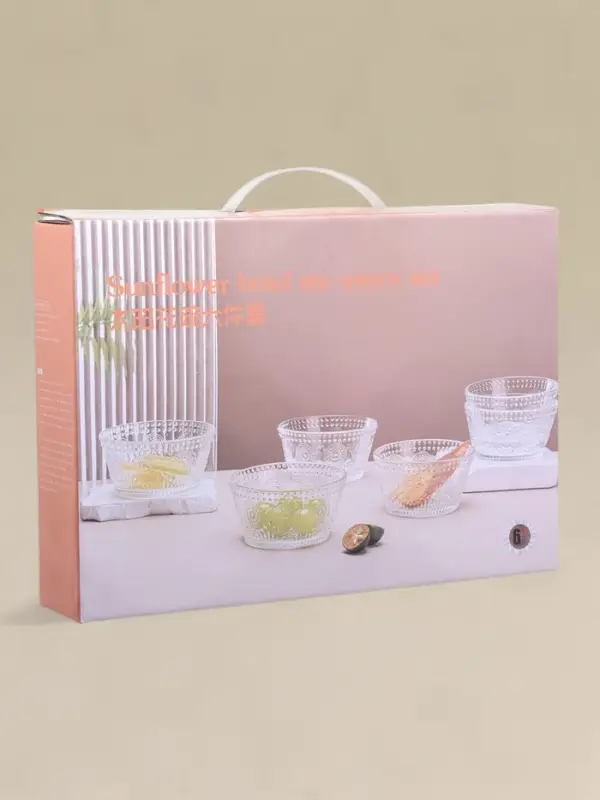 Набор салатников, 12&times;6 см, 6 шт., стекло, прозрачные