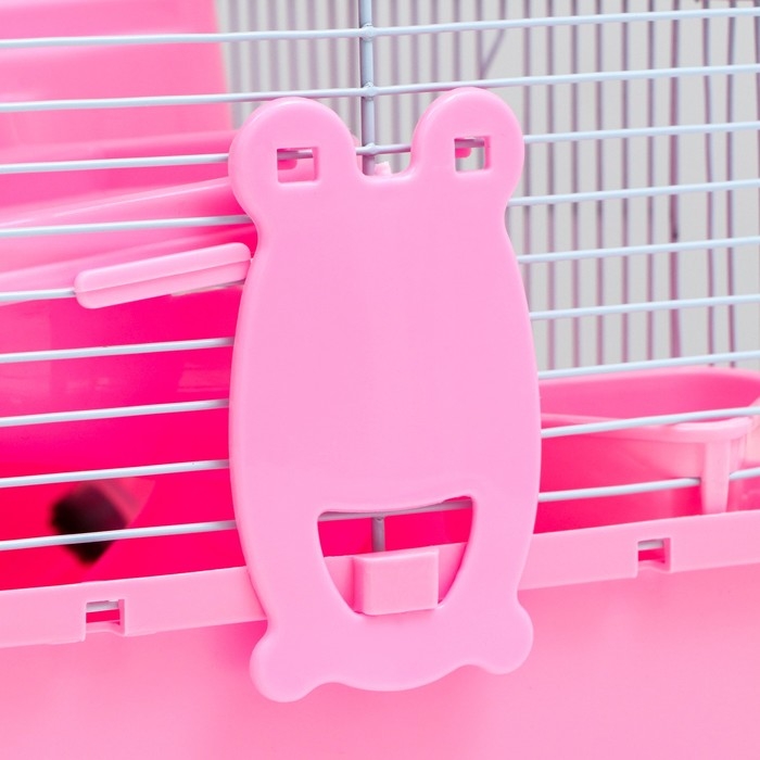 Клетка для грызунов Клетка для грызунов "Пижон", 27 х 21 х 27 см, розовая