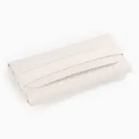 Футляр для очков на ремешке, однотонный, размер 16.5&times;1.8&times;7 см, молочный