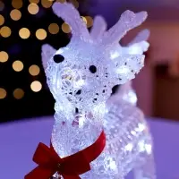 Светильник фигура светодиодная «Олень», 40 см, 50 LED, 220V, БЕЛЫЙ
