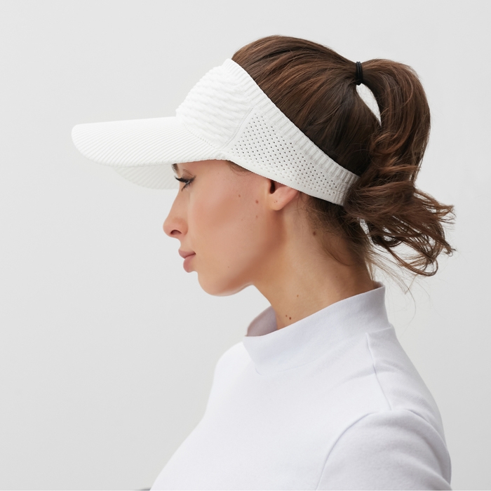 Козырёк женский MINAKU, цв. белый, р-р 56-58