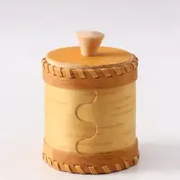 Туес &laquo;Соль&raquo;, 9&times;9&times;9.5 см, банка для хранения, береста