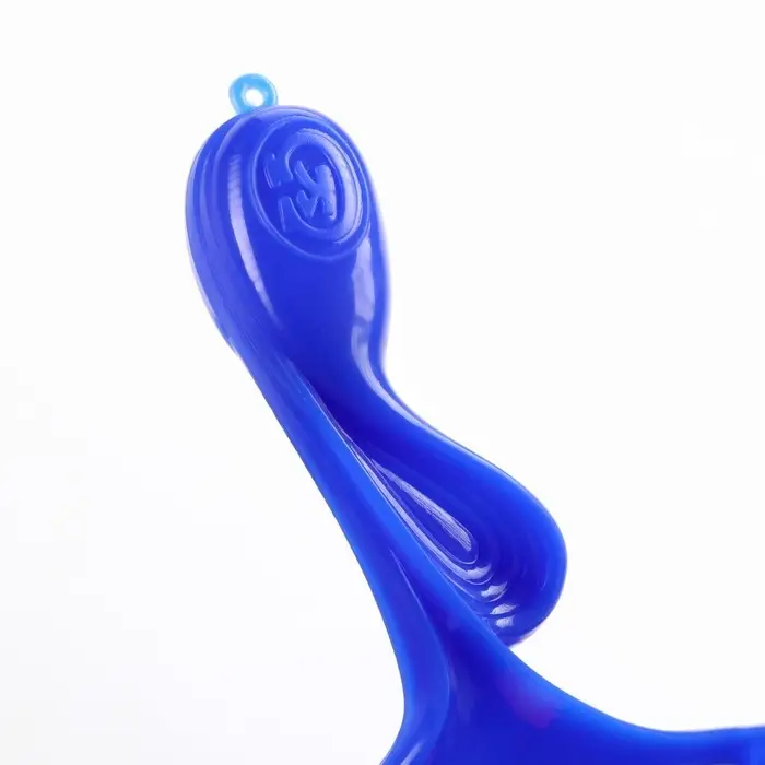 Щётка - пуходёрка большая, основание 84&times;58 мм, с каплями, синяя