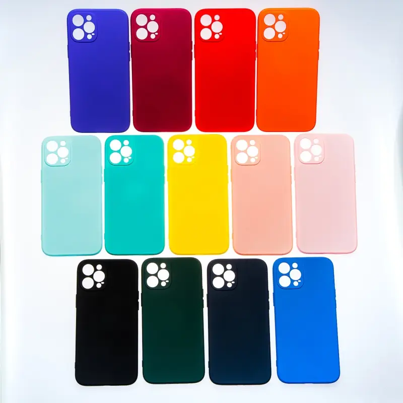 Чехол для iPhone 12 Pro Silicone WS (без лого, в прозрачном пакете)