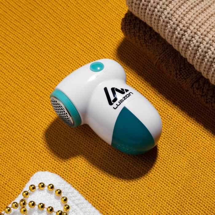 Машинка для удаления катышков Luazon LUK-02, 2хАА (не в комплекте), голубая, Машинка для удаления катышков Luazon LUK-02, 2хАА (не в комплекте), голубая,