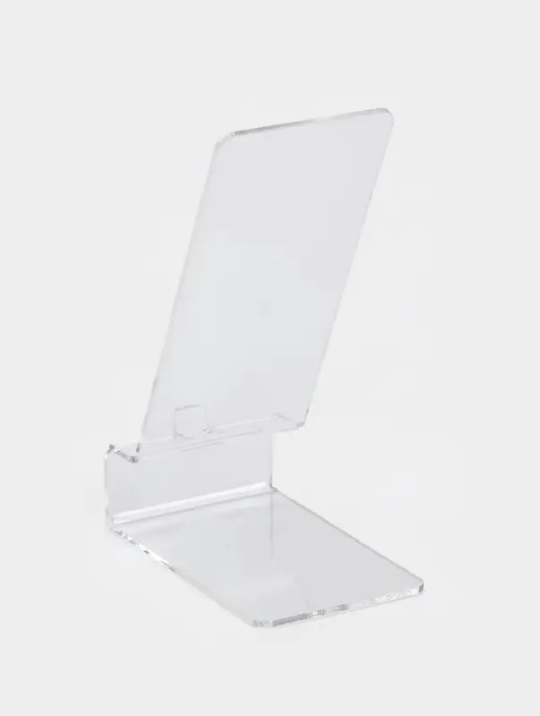 Подставка под телефон 8&times;12.5&times;5 см, оргстекло 2 мм, прозрачная