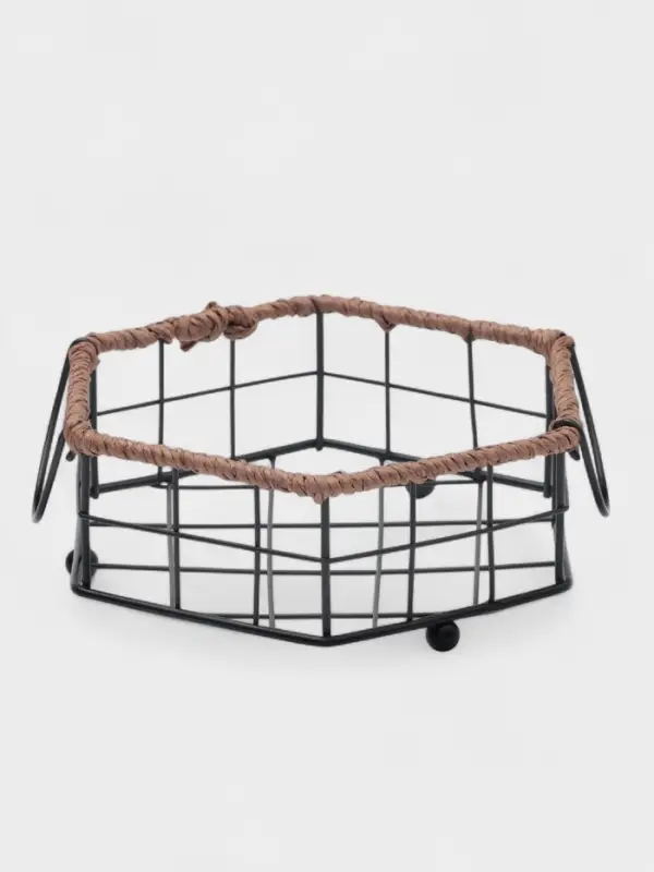 Корзинка универсальная Доляна, 17.5&times;20&times;7.5 см, чёрная