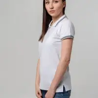 Рубашка поло женская Virma Stripes Lady, белая, размер S