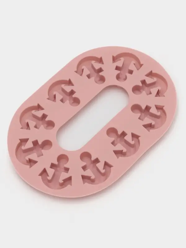 Форма для шоколада Доляна &laquo;Якорь&raquo;, силикон, 20.5&times;13.5&times;1 см, 10 ячеек, МИКС