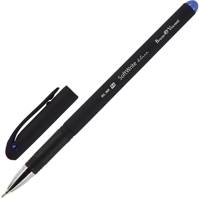 Ручка шариковая неавтомат. Softwrite Black 0,5,син,масл,манж,20-0085