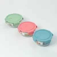 Контейнер Доляна Cook and Freeze, 600 мл, с крышкой, жаропрочное стекло, МИКС