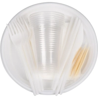 Набор одноразовой посуды №2 КОМУС на 6 персон