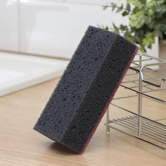 Губка бытовая с чистящим слоем Raccoon «Лофт», 1 шт, 15×7×4 см, крупонопористый поролон Губка бытовая с чистящим слоем Raccoon «Лофт», 1 шт, 15×7×4 см, крупонопористый поролон