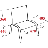 Стул 0MX_UA_EChair Rio(ИЗО/ISO)&nbsp; черный, к/з синий&nbsp; V-15
