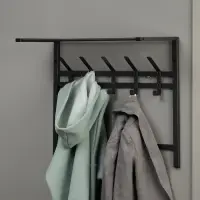 Вешалка с полкой 2-х ярусная &laquo;Торонто 22&raquo;, 67&times;27&times;58.5 см, графит