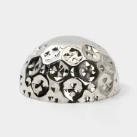 Миска гранёная, 25&times;25&times;12.5 см, нержавеющая сталь