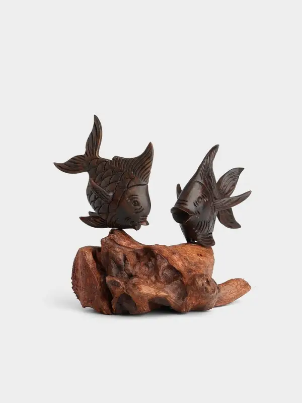 Сувенир &laquo;Рыбки&raquo;, 16&times;10&times;14 см, дерево суар