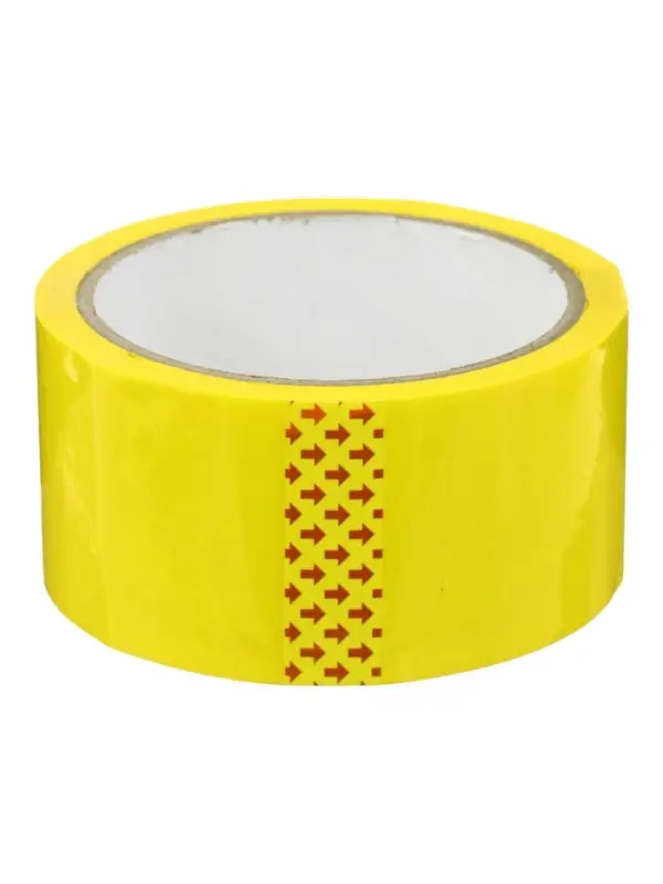 Скотч упаковочный 48 мм 40 м 40 мкм, жёлтый