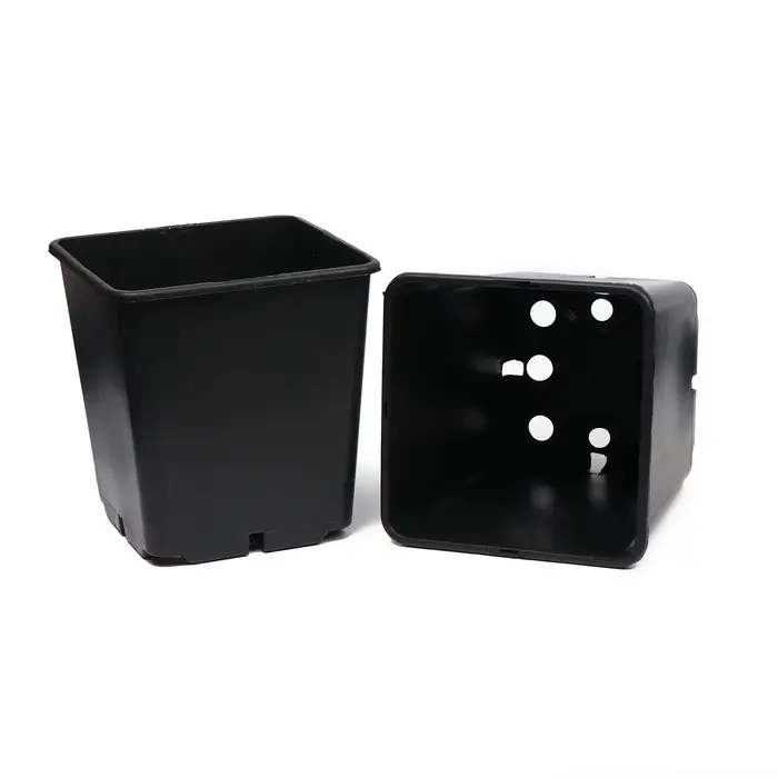 Горшок для рассады, 11 л, 25&times;25&times;26 см, чёрный