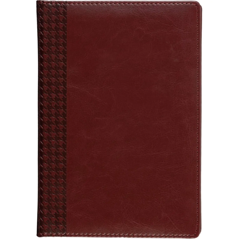 Ежедневник недатированный бордо, тв пер, 140х200, 160л, Lozanna AZ052/bordo