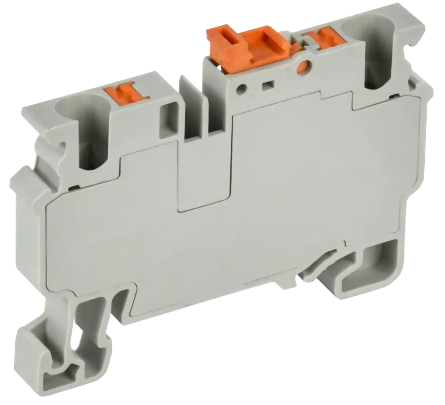 ARMAFIX Клемма пружинная Push-in CP-DT измерительная с ножевым размыкателем 4мм2 серая IEK