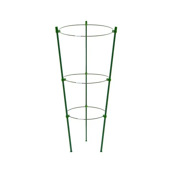 Кустодержатель, d=15&ndash;17&ndash;19 см, h=44 см, 3 кольца, металл, зелёный, Greengo