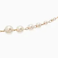 Бусы жемчужные d=3,4,5,6,8,10, цвет белый в золоте Бусы жемчужные d=3,4,5,6,8,10, цвет белый в золоте