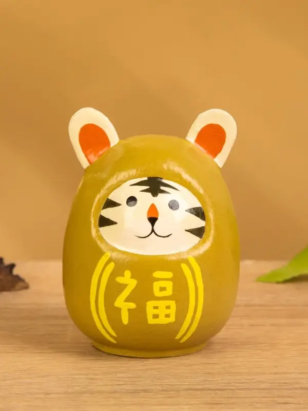 Кокэси кукла &laquo;Кокеши. Тигренок&raquo;, 6&times;6&times;9 см, жёлтая