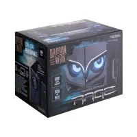 Компьютерные колонки Qumo Rage AS005, 2.0, 2x5 Вт, подсветка, Jack 3.5 мм, USB, черные