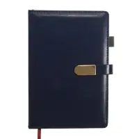 Ежедневник недатированный формат А5, 80л, линия, с ручкой, подар коробка, Синий