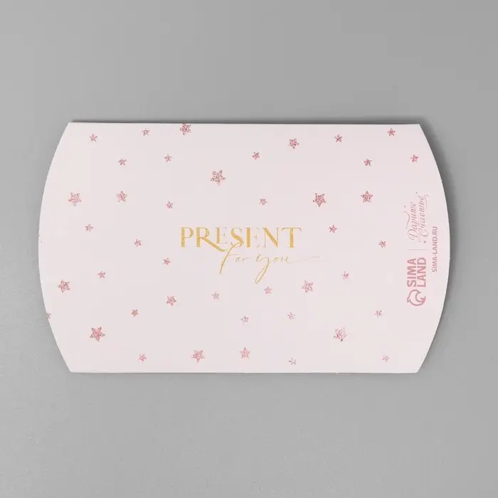 Коробка подарочная складная фигурная, упаковка, Present for you, 11 х 8 х 2 см Коробка подарочная складная фигурная, упаковка, Present for you, 11 х 8 х 2 см