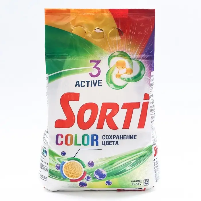Стиральный порошок Sorti Color, автомат, 2400 г Стиральный порошок Sorti Color, автомат, 2400 г