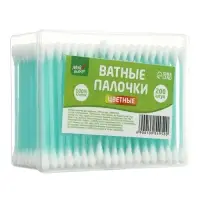 Ватные палочки &laquo;Мой выбор&raquo;, 200 шт. МИКС