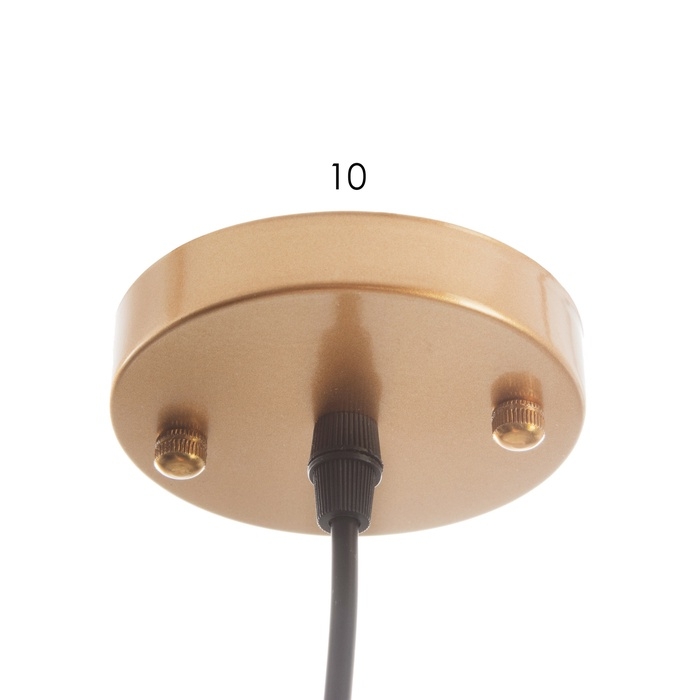 Светильник Светильник "Лакки" 1х40Вт Е27серо /золотой 18х18х35(135)см