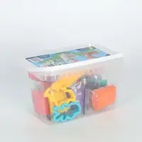 Тесто-пластилин, 12 цветов, 6 формочек + скалка: 16 см