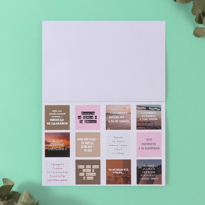 Наклейки в книжке Наклейки в книжке "Мотивация на стиле" + 3 фона 20,7х14,2 см