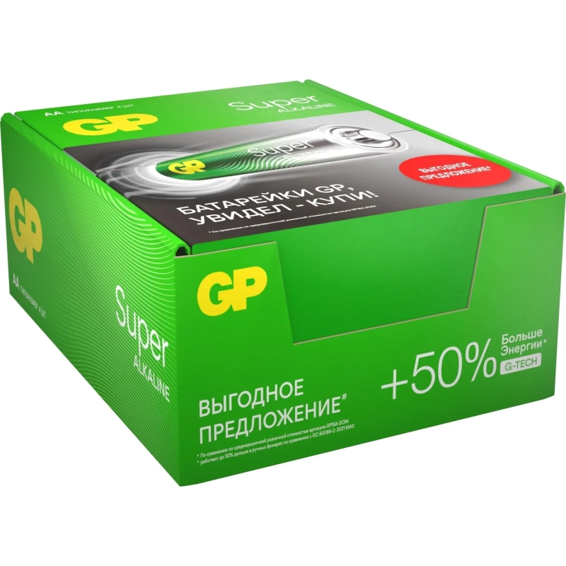 Батарейка GP Super эконом уп.AA/LR6/15A 15ARS-2SB4/15AA21RA-2CRS4 96шт/уп