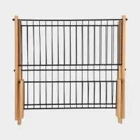 Сушилка для посуды "Meli" бамбук, металл, цвет черный