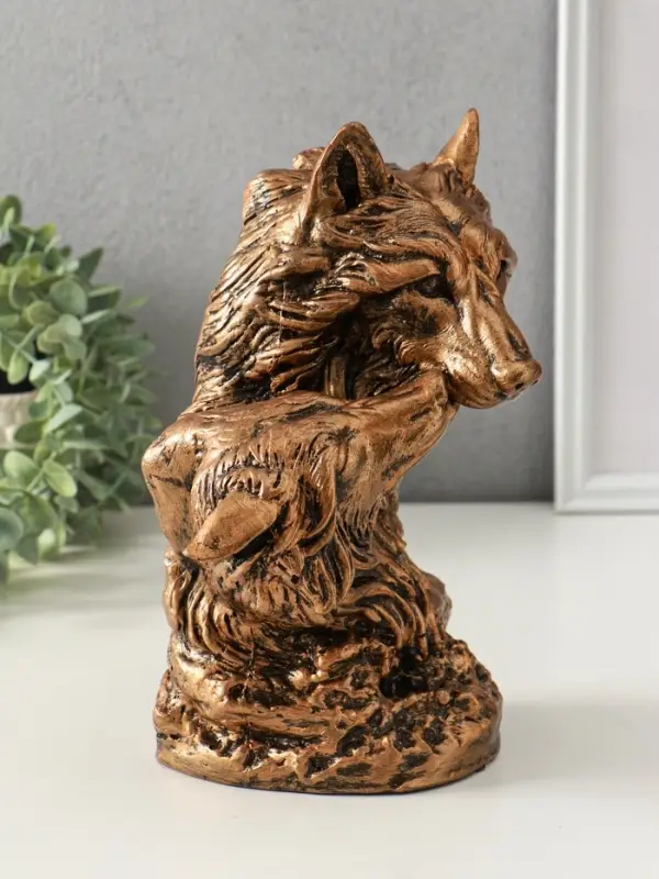 Копилка Копилка "Волки (пара)" 14х26 см, бронза