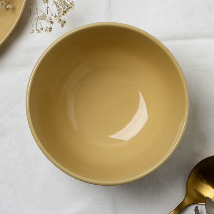 Глубокая тарелка керамическая «Стиль», 14 х 7.5 см, 600 мл Глубокая тарелка керамическая «Стиль», 14 х 7.5 см, 600 мл