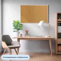 Доска пробковая Attache 60х90см, ПВХ профиль