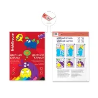 Набор для дет.твор-ва А4, 20л ErichKrause Jolly Friends, на клею, 10л цв,бум, 10л цв.картон Набор для дет.твор-ва А4, 20л ErichKrause Jolly Friends, на клею, 10л цв,бум, 10л цв.картон