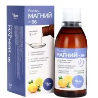 Магний + B6, раствор для взрослых и детей, 250 мл
