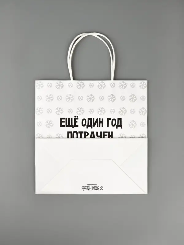 Пакет подарочный новогодний &laquo;Ещё один год&raquo;, 22&times;22&times;11 см