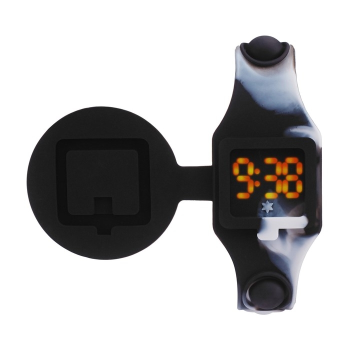 Часы наручные электронные, детские, Часы наручные электронные, детские, "Футбольный мяч", ремешок pop-it, l-22.5 см