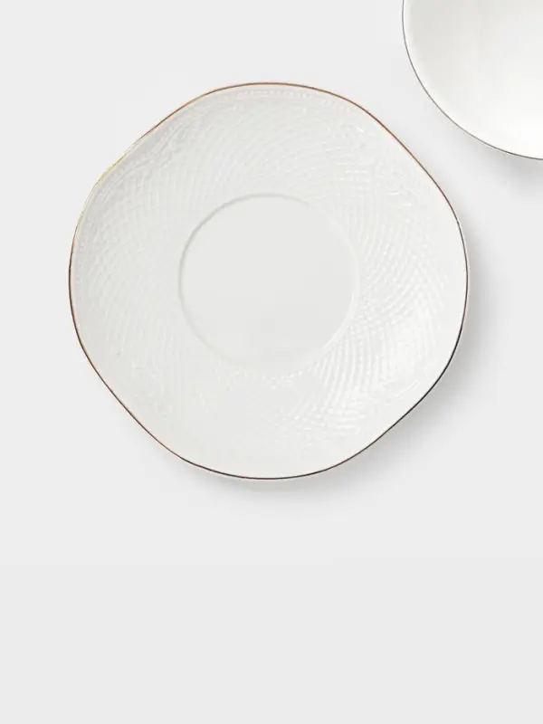 Бульонница с блюдцем WY Empire, 280 мл, фарфор, белая