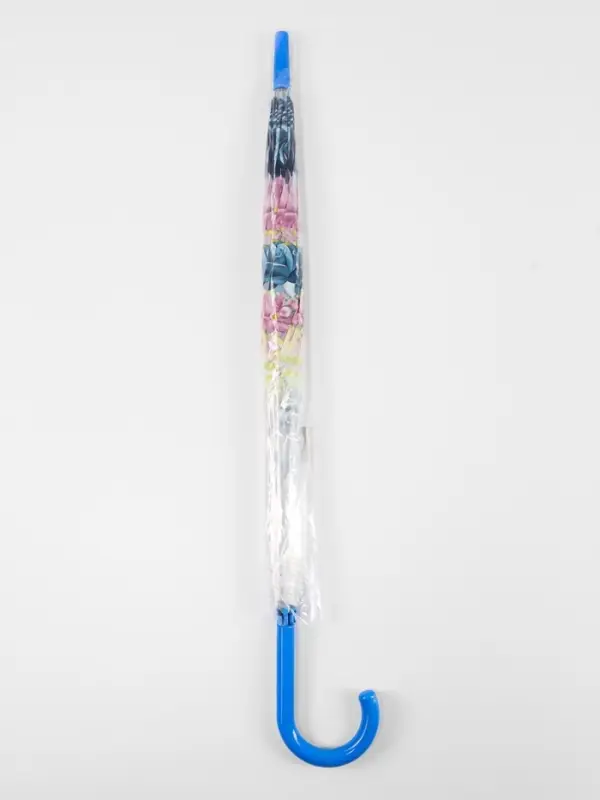 Зонт - трость полуавтоматический &laquo;Цветы&raquo;, 8 спиц, R=40/58 см, d=80 см, МИКС